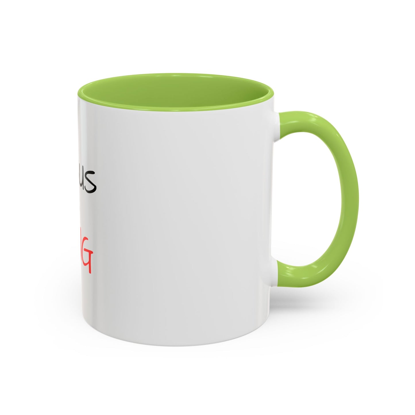 Jesus Is King Accent Coffee Mug — Christian Faith Coffee Cup (11/15oz)