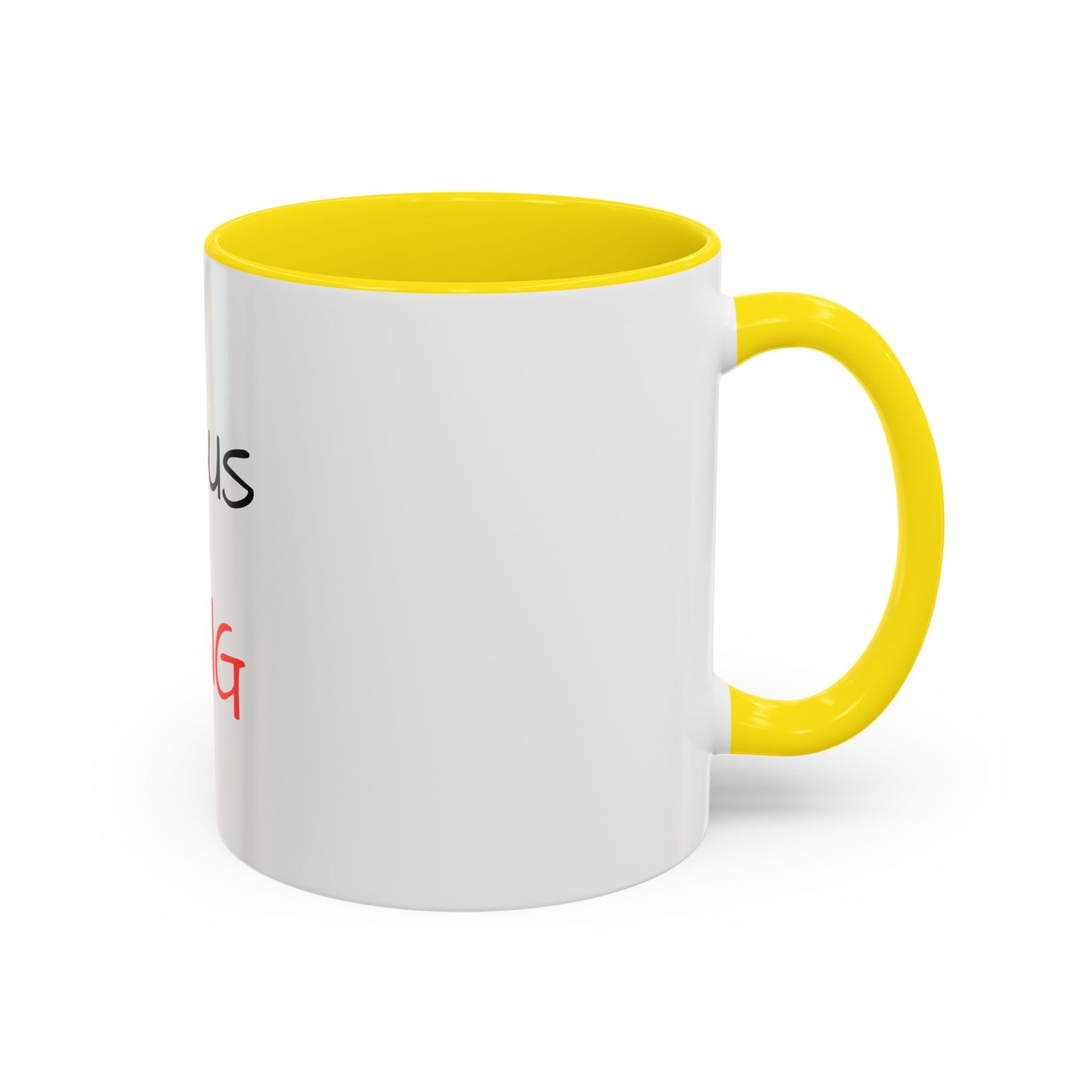 Jesus Is King Accent Coffee Mug — Christian Faith Coffee Cup (11/15oz)