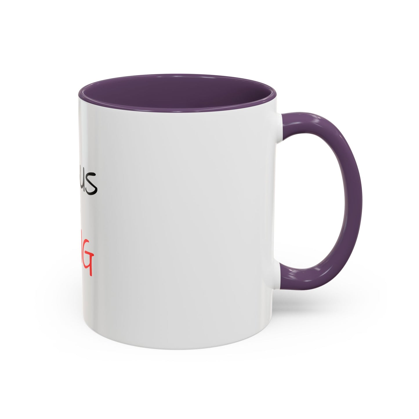 Jesus Is King Accent Coffee Mug — Christian Faith Coffee Cup (11/15oz)
