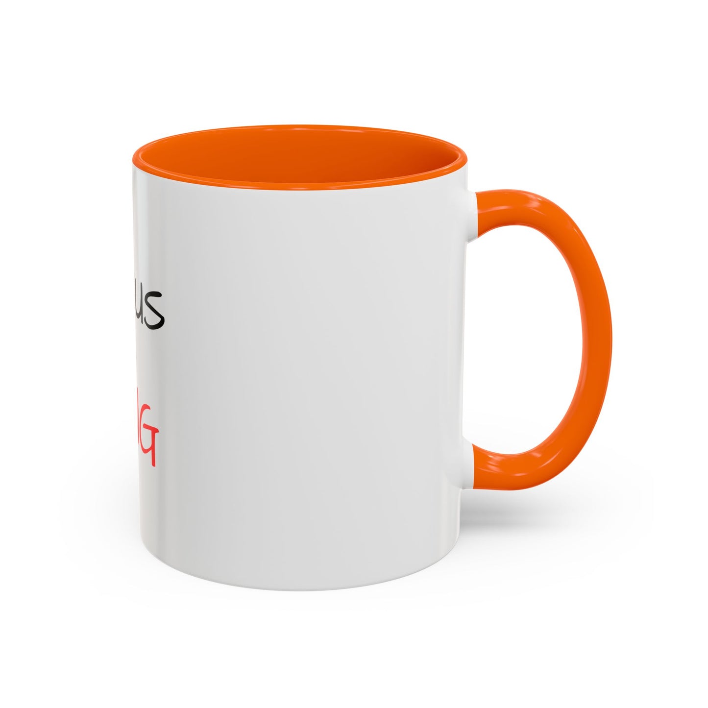 Jesus Is King Accent Coffee Mug — Christian Faith Coffee Cup (11/15oz)